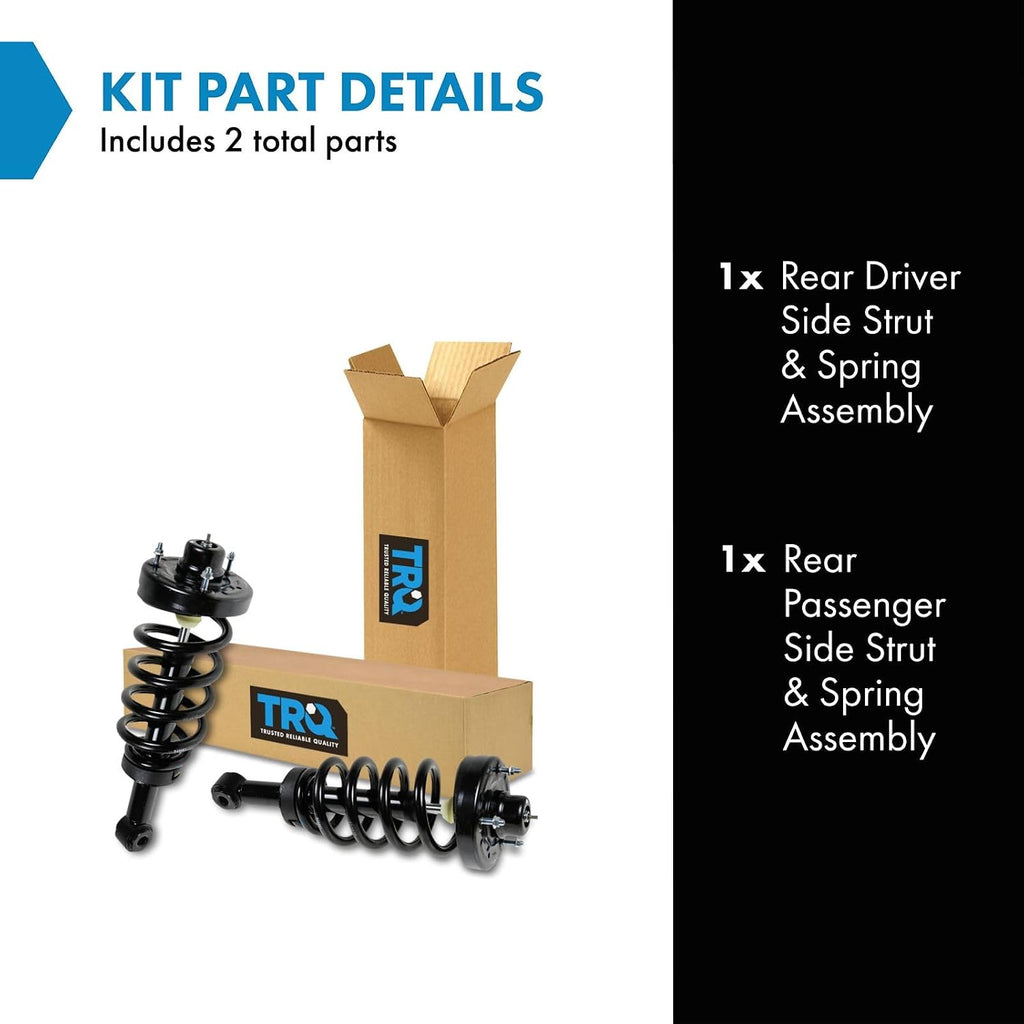 TRQ Rear Strut and Spring Assembly Set