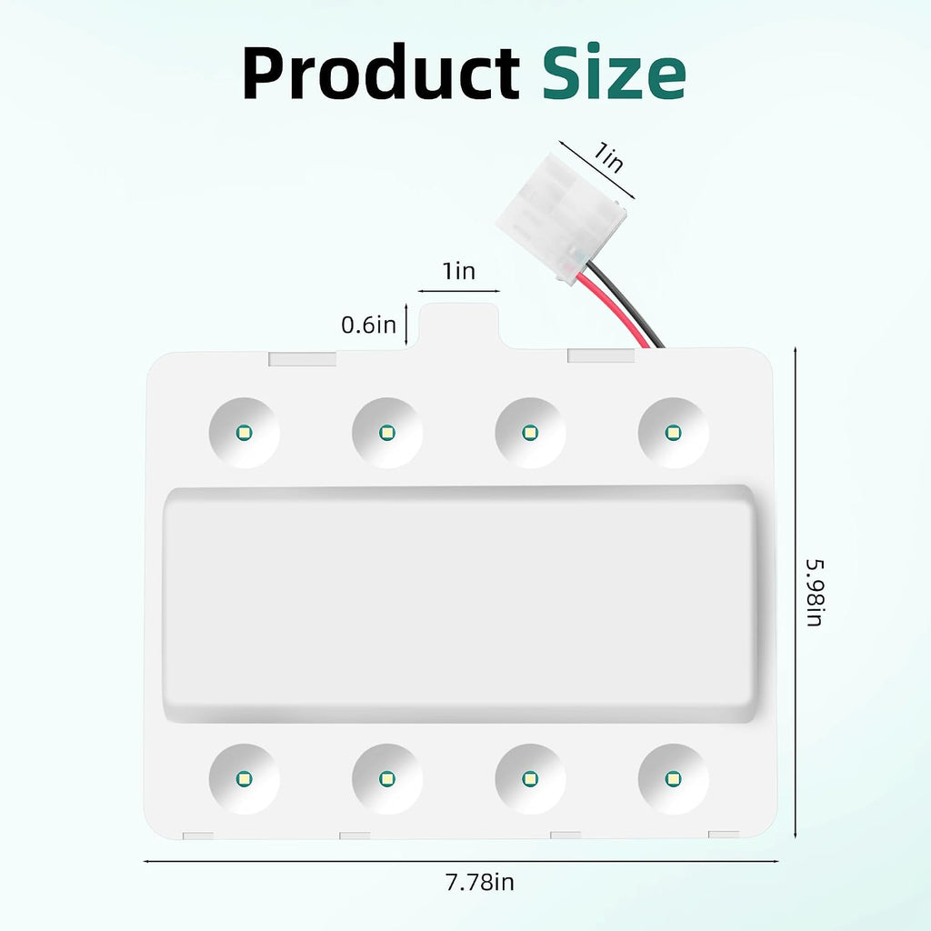 W11043011 W10866538 Refrigerator LED Light for Maytag Whirlpool Fridge Light Replacement, Replaces Q184G2 WRX735SDHV00 WRF555SDFZ08 WRX735SDHZ01 WRX735SDHZ00 AP6047972 PS12070396 by APPLIANCEMATES