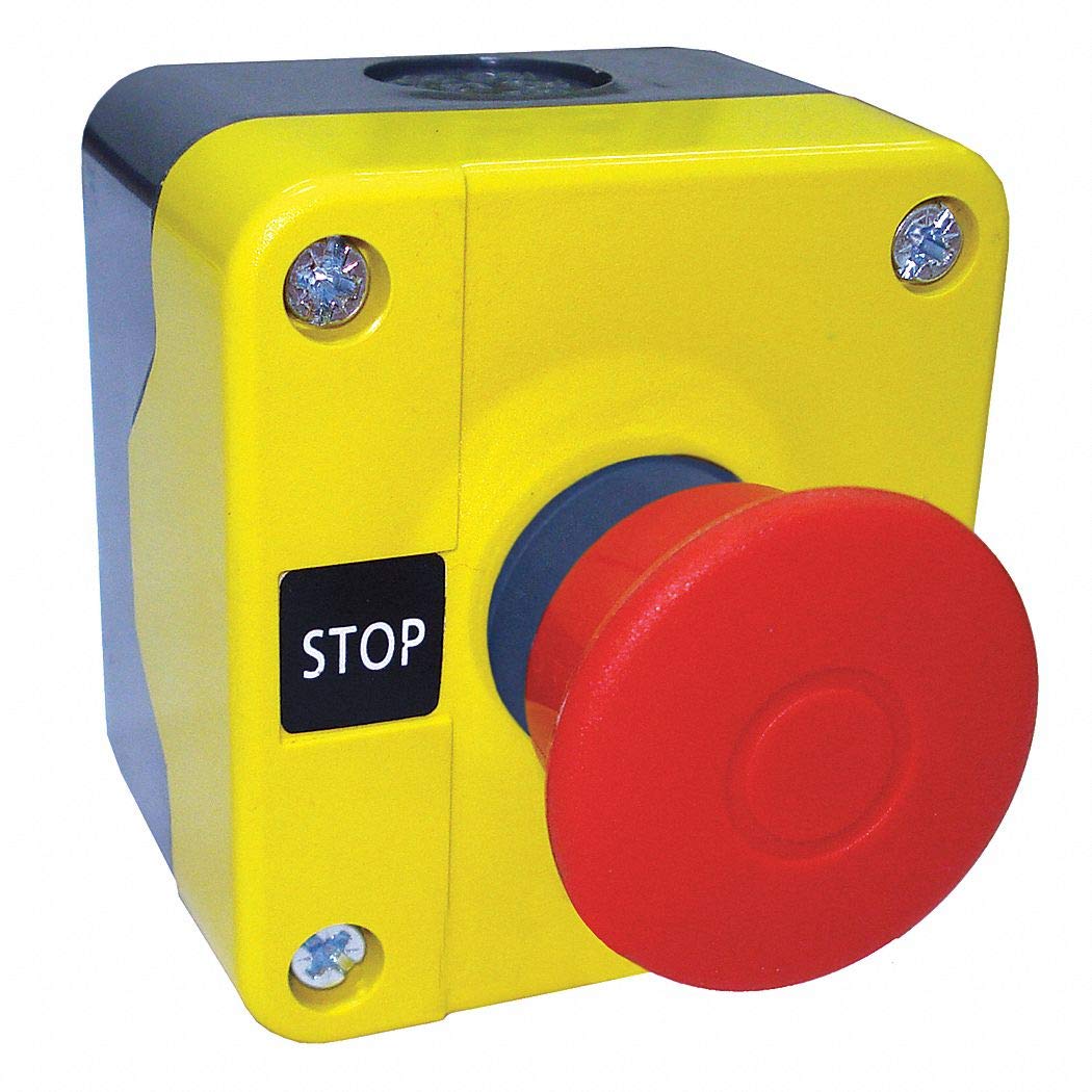 Dayton Push Button Control Station, 1NC Contact Form, Number of Operators: 1