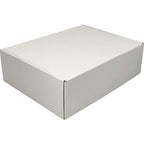 13x10x4 Shipping Boxes (20pcs) White Mailer Corrugated Cardboard Box