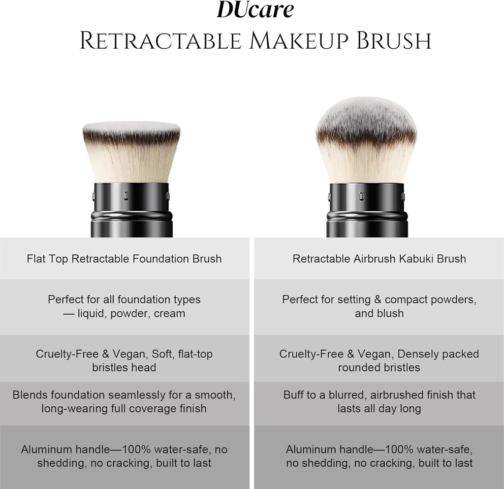 Retractable Kabuki Foundation Brush for Face Body