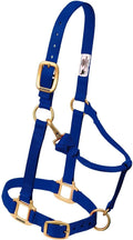 Weaver Leather Original Adjustable Nylon Horse Halter, Average Horse, Navy