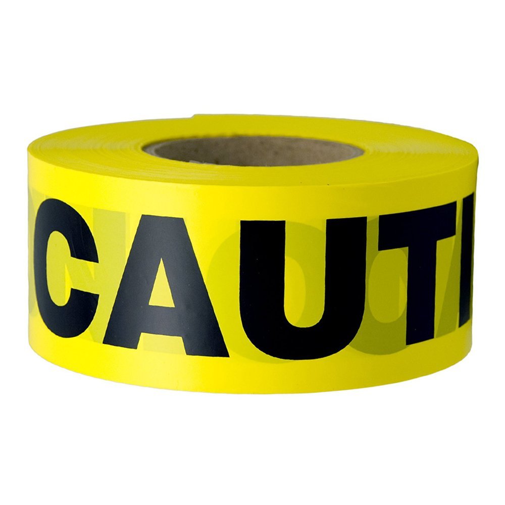 Manufacturing: Yellow CAUTION Tape Barrier- Safety Warning Tape, 3 Inch x 1000 Feet, (76.2 Millimeters x 304.8 Meters)