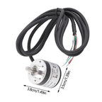 600p R Rotary Encoder, Mini Incremental Rotary Encoder 5v to 24v Ab 2phases Shaft 6mm for Industrial Automation Equipment