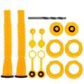 Can Spout Replacement Kit with Flexible Nozzle and Vent Caps