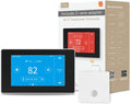 Programmable WiFi Smart Thermostat for Home, No C-Wire Required by C-Wire Adapter, with Zone Remote Sensor, Remote
