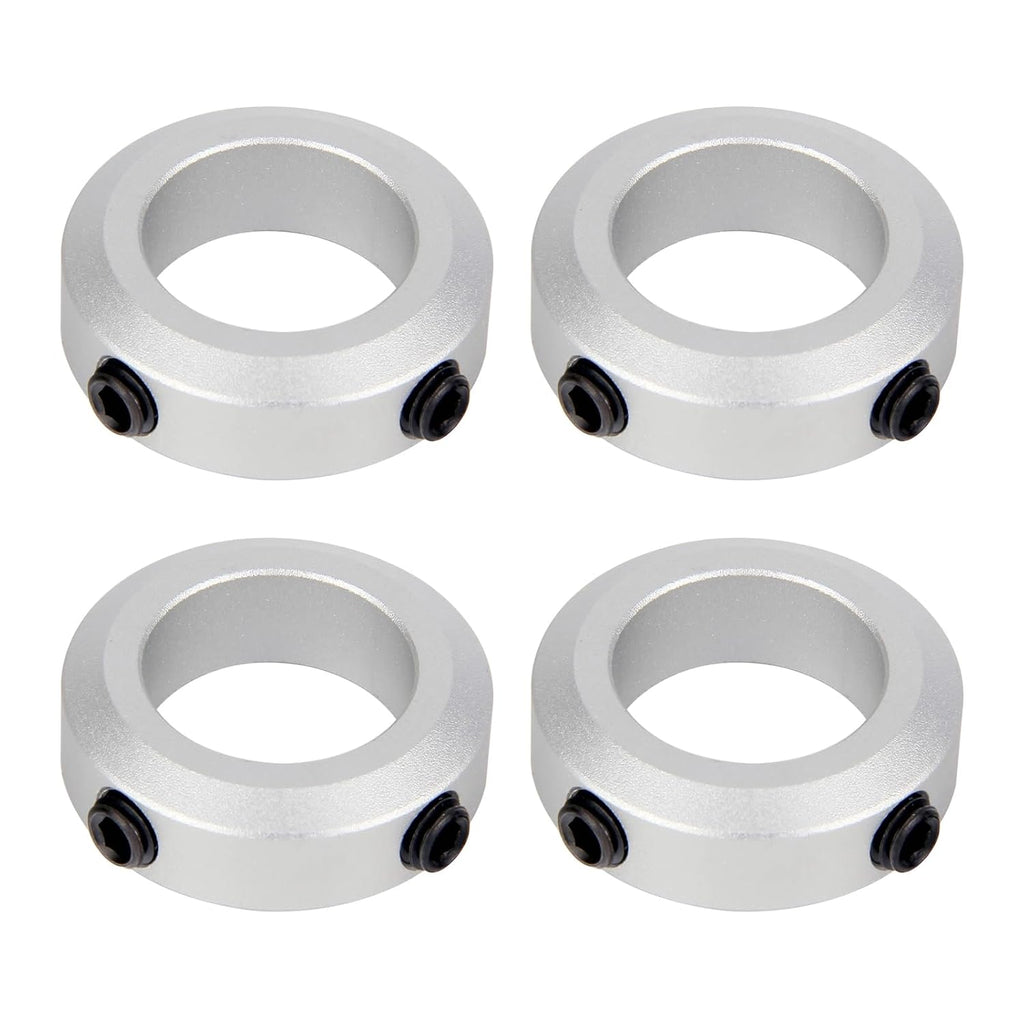 (4-Pack) Aluminum Alloy 14mm Bore Shaft Collars Screw Style，Bore Shaft Collars with 14mm Bore Size, 22mm Outer Diameter, and 8mm Width - Suitable for CNC Machine Tools