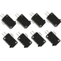 8 Pack KW7-0 Micro Contact Switch, 2-Pin Normally Open, 16A 125V-250V