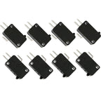 8 Pack KW7-0 Micro Contact Switch, 2-Pin Normally Open, 16A 125V-250V