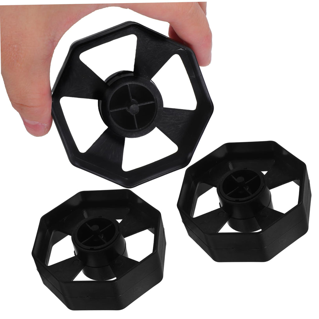 6Pcs Tape Dispenser Replacement Cores, Black Plastic Roll Inserts