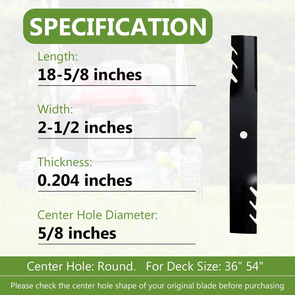038-0003-00 Gator Mulching Blades for Bad Boy MZ, Magnum, Avenger, CZT, ZT Elite, Maverick, Maverick HD, Rogue