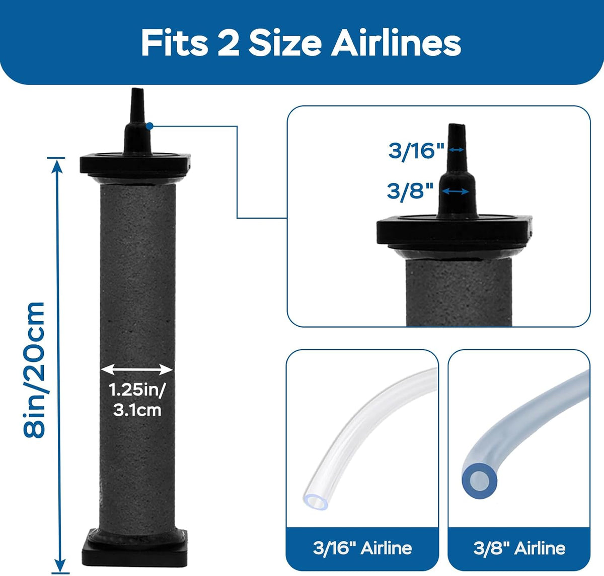 New Innovative Rubber Air Stone | Air Bubbler | Oxygen Air Diffuser | for Pond Aerator | Pond Aeration | for Large