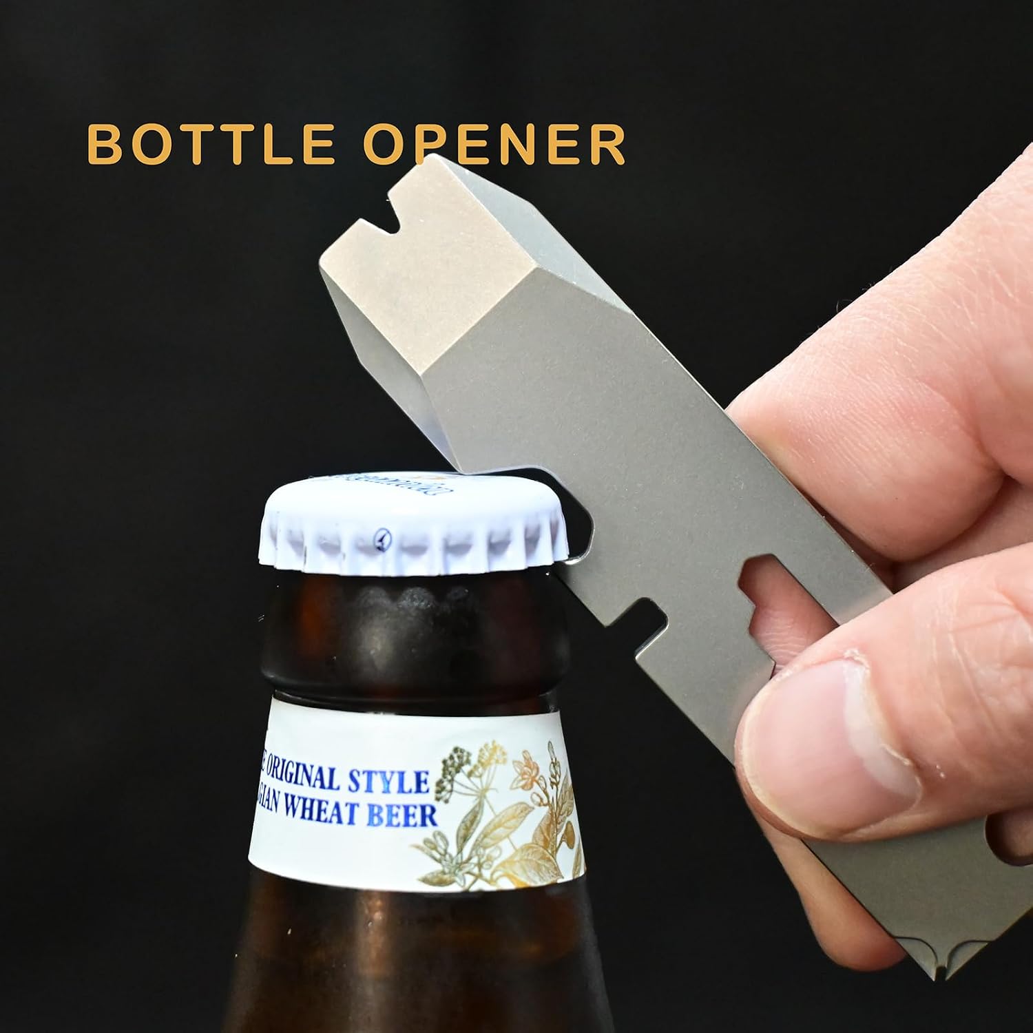 Titanium keychain tool,Lightweight Multipurpose Tool, Paint Can Opener, Pry Tools, Wrench Bottle Opener,Ideal Every