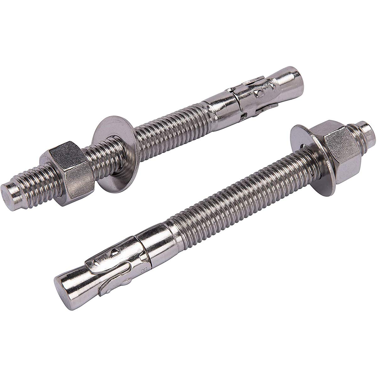 3/8" X 2-1/4" Concrete Anchor, 304 Stainless Wedge Anchor with Excellent Anti-Rust Performance, 304(18-8) Stainless