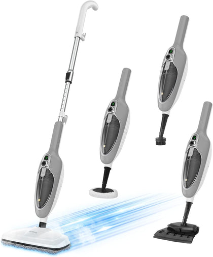 Steam Mop - 10-in-1 MultiPurpose Handheld Steam Cleaner Detachable Floor Steamer for Hardwood/Tile/Laminate Floors