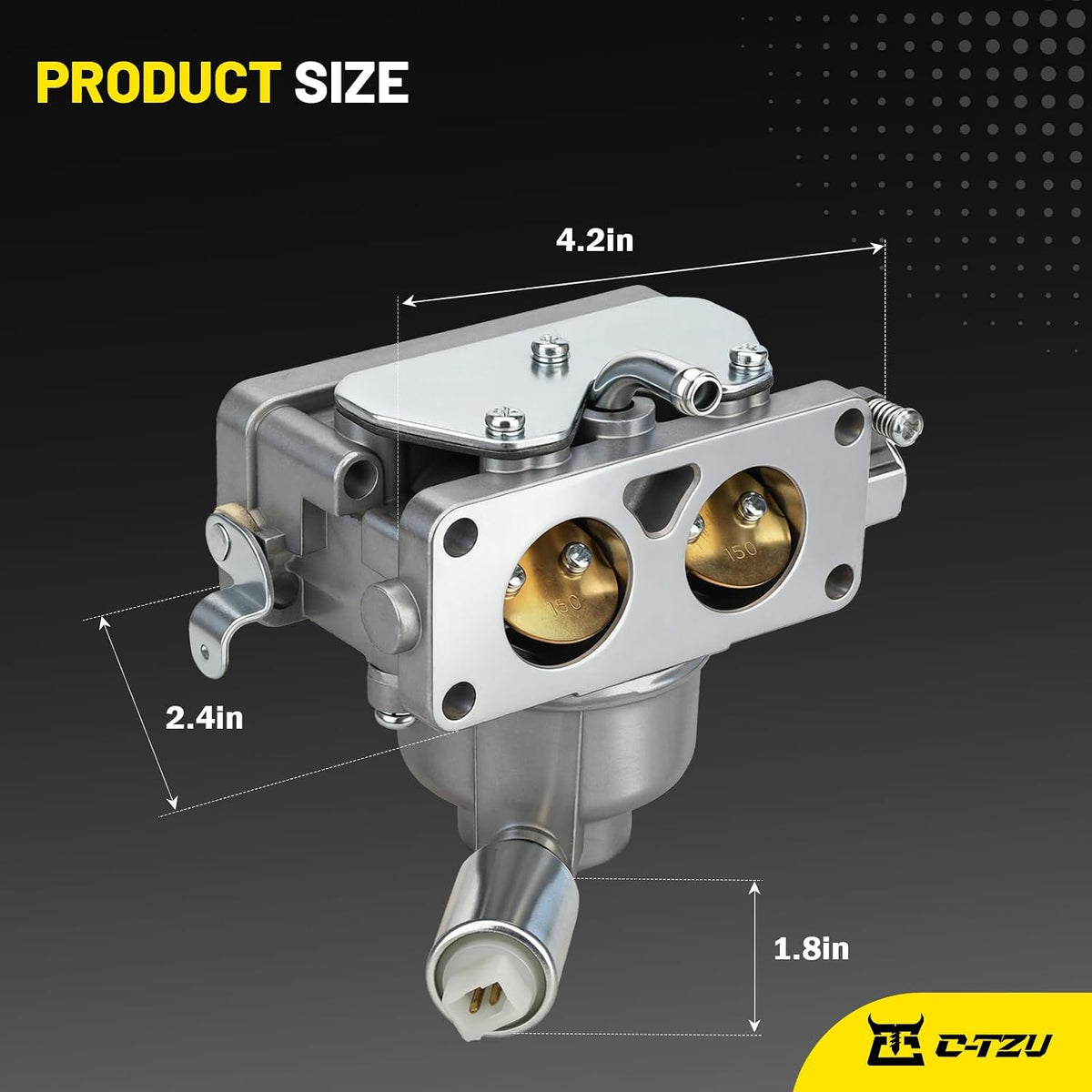 Carburetor 795967 MIA11461 Compatible with John Deere D125/D130/D140/D150/D170, LA135/LA145/LA155/LA165/LA175, X130R/X140/X165, Z235/Z245/Z255/Z425 Lawn Tractors & Husqvarna YTH2348