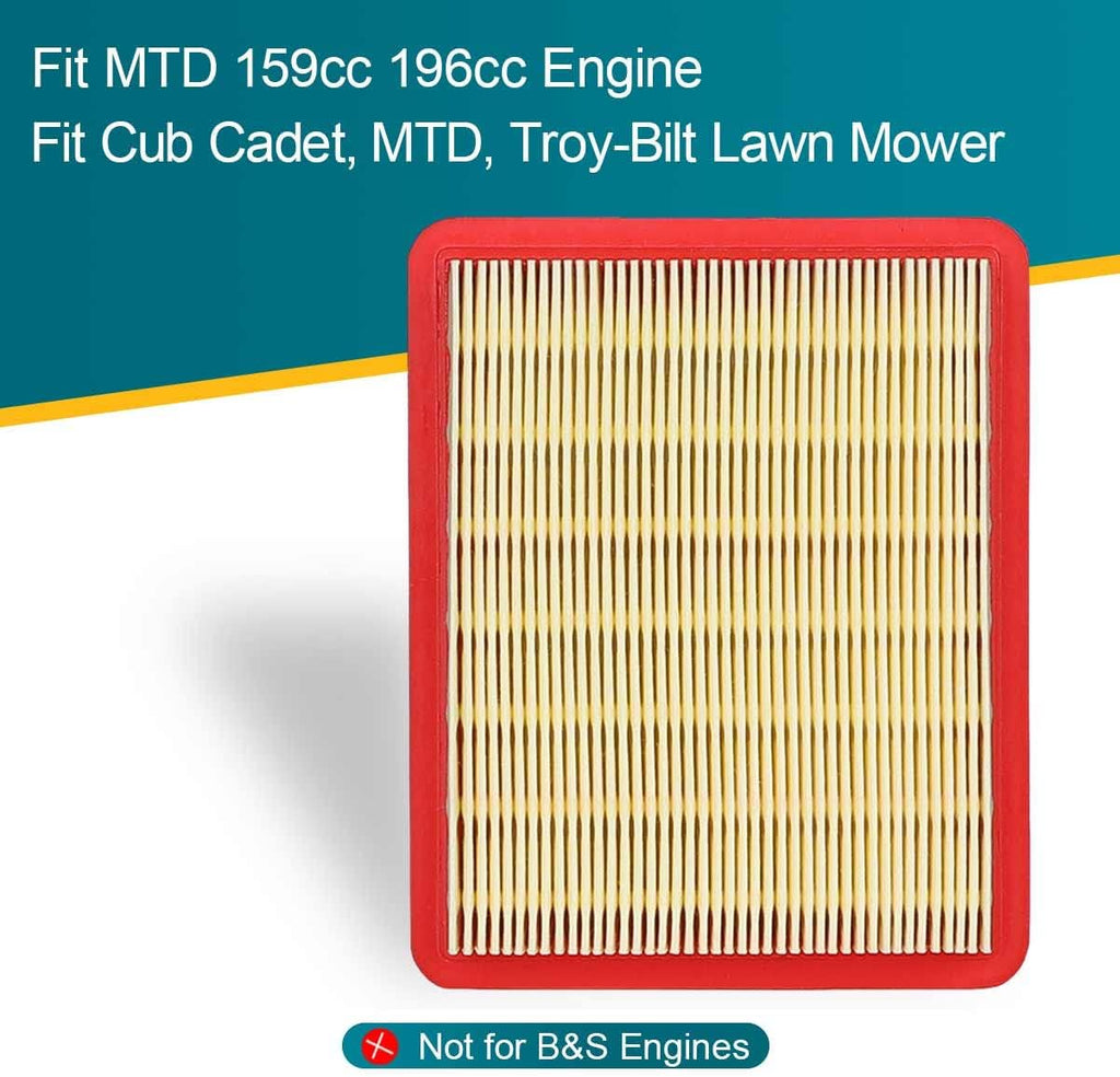 Emmawin 2 Pack 951-15245 Air Filter for Cub Cadet MTD 159cc 196cc Engine Lawn Mower, Replace Air Filter 751-15245