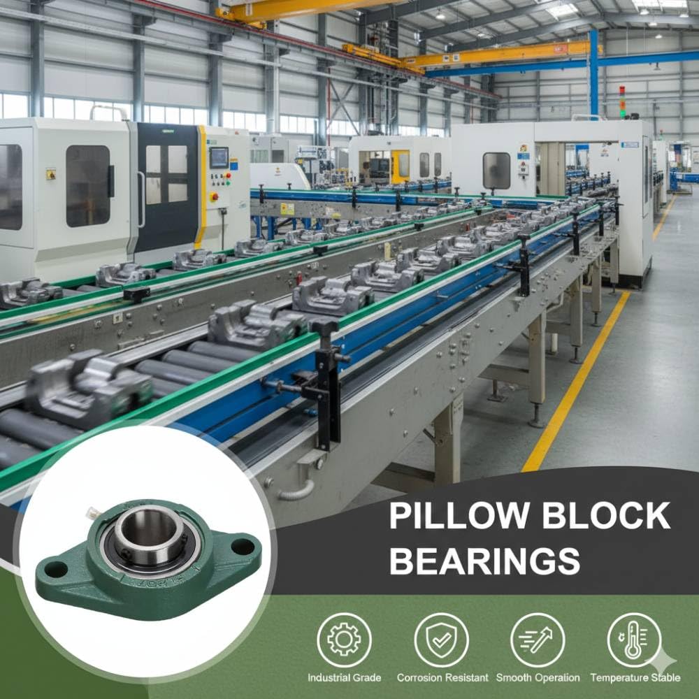 UCFL201-8 Premium 2 Bolt Flange Bearing 1/2" Bore Self-Alignment Farm Machinery Conveyor Manufacturing Equipment