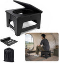 Portable Toilet for Adults, Folding Camping Toilet for Road Trips | 20pieces Leak-Proof Bags, RV Toilet, Boating, Car