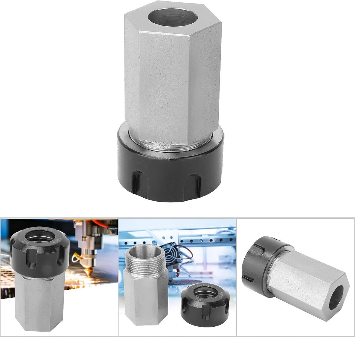 FTVOGUE ER25 Collet Block, Hard Steel Hex Chuck