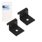 Ladder Rack Cable Runway Wall Bracket, Black, 2-Pack