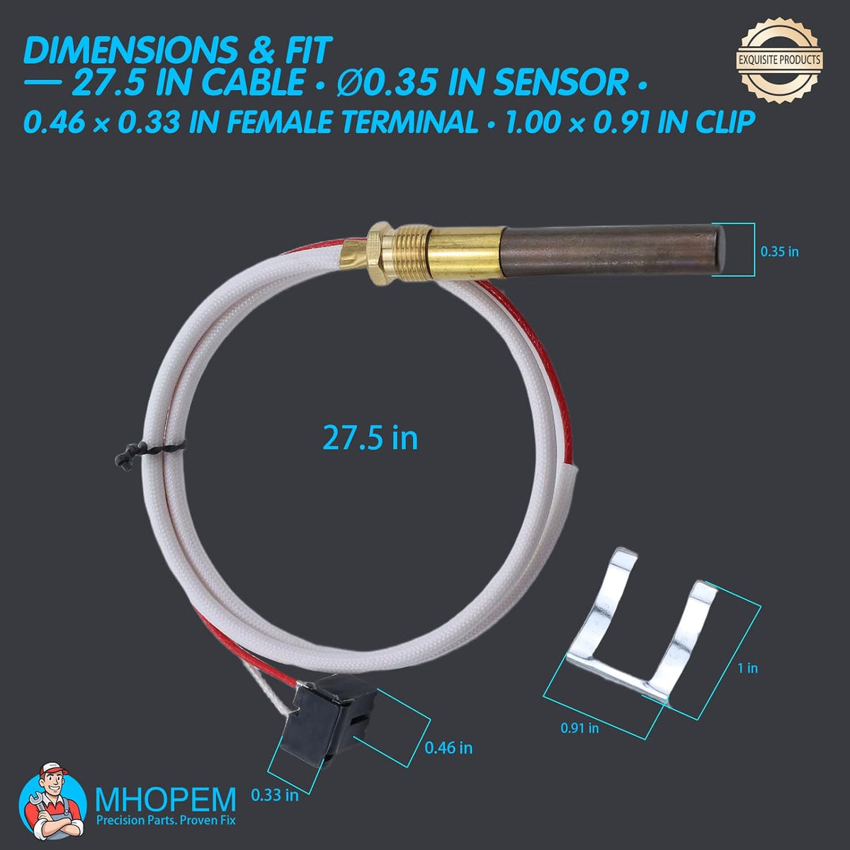 SP20824 SP20754 SP21058 750mV Water Heater Thermopile Replacement
