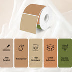 Square Thermal Labels Stickers 2" x 2", Self-Adhesive Waterproof Square Direct Thermal Labels Stickers, Perforation