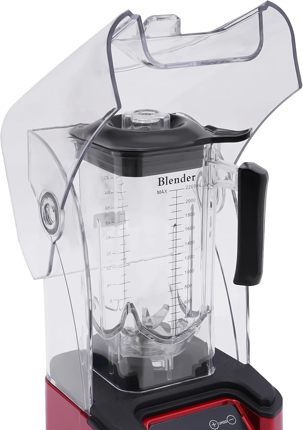Commercial Professional Blender Shield Quiet Sound Enclosure Timer Heavy Duty Stainless Steel Blade Variable Speed