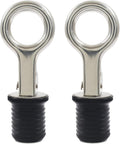 Boat Drain Plug, 2 Pcs, 1 Inch, Snap Handle