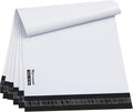 Poly Mailers 12x15.5 100PC Medium Shipping Bags for Clothes White | Strong Self-Seal, Waterproof, Tear-Resistant, For
