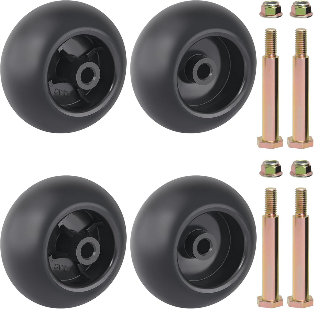 CheeMuii 4 Pack 753-04856A 5" Lawn Mower Deck Wheels Kit with Bolts & Nuts