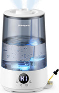 3.6L Top-Fill Cool Mist Humidifiers for Bedroom, Large Room(Grey) | 23dB Quiet, Easy-to-Clean 2-in-1 Baby Humidifier