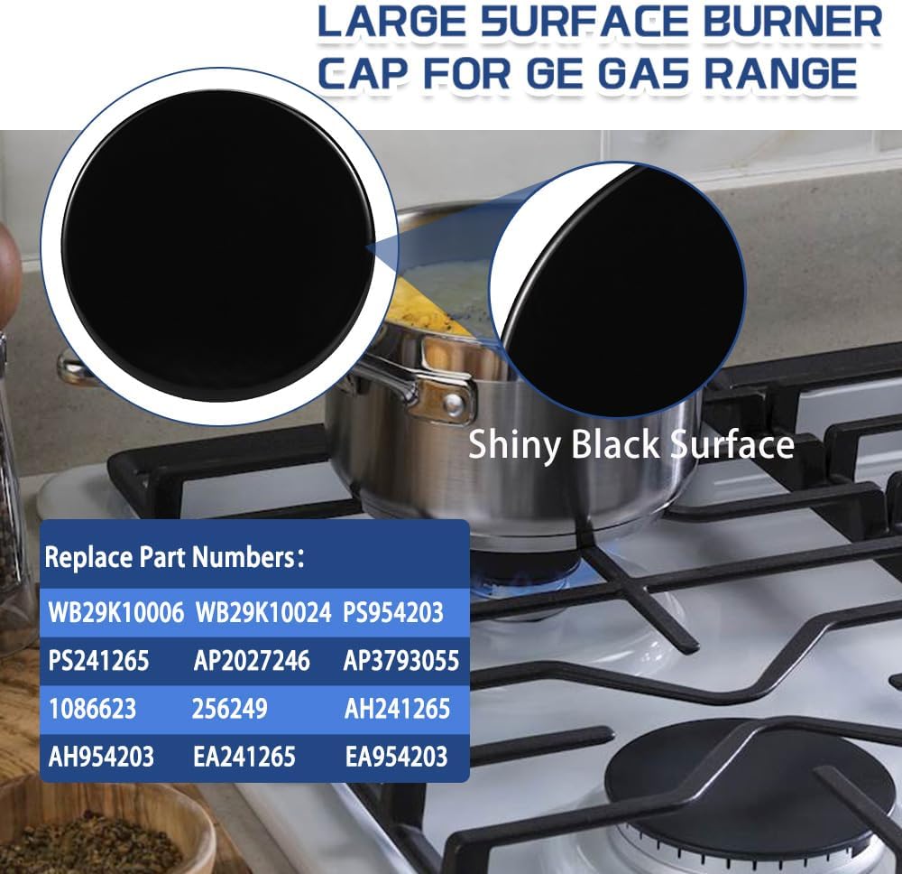 WB29K10024 Large Burner Cap Replacement for GE/Hotpoint Gas Range/Stove