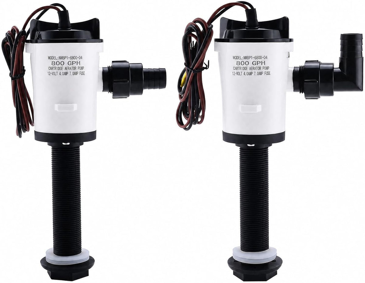 NovelBee 12V 800GPH Livewell Pump for Boat,Bait Tank Aerator Pump