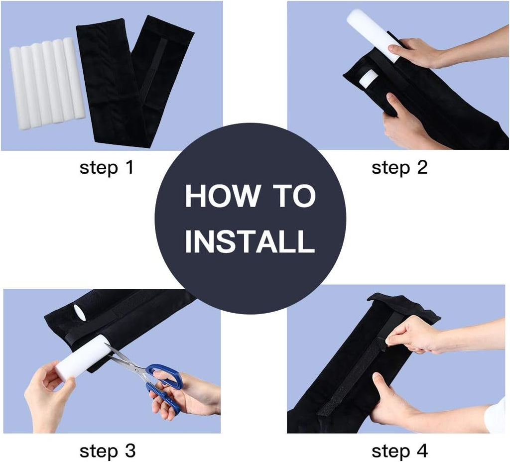 Under Door Draft Stopper Door Sweep Noise Blocker Weather Stripping Size Adjustable 30"-36" Gap Filler & Door Seal