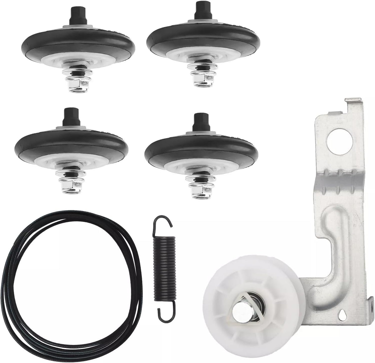 Upgraded Dryer Repair Kit Dryer Roller Replacement for LG DLEX3250R DLEX3250W DLEX3360R DLEX3360V DLEX3360W DLEX3370R DLEX3370V DLEX3370W DLEX3470V DLEX3470W DLEX3550V DLEX3550W DLEX3570V DLEX3570W
