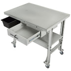 Tear Down Table/Workbench with Drain, 1,000-Lb. Capacity