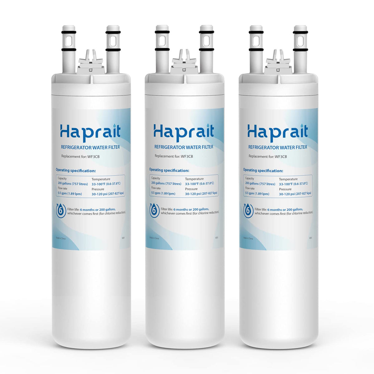 HP006 Water Filter Replacement, Compatible with Frigidaire WF3CB, 3 Count