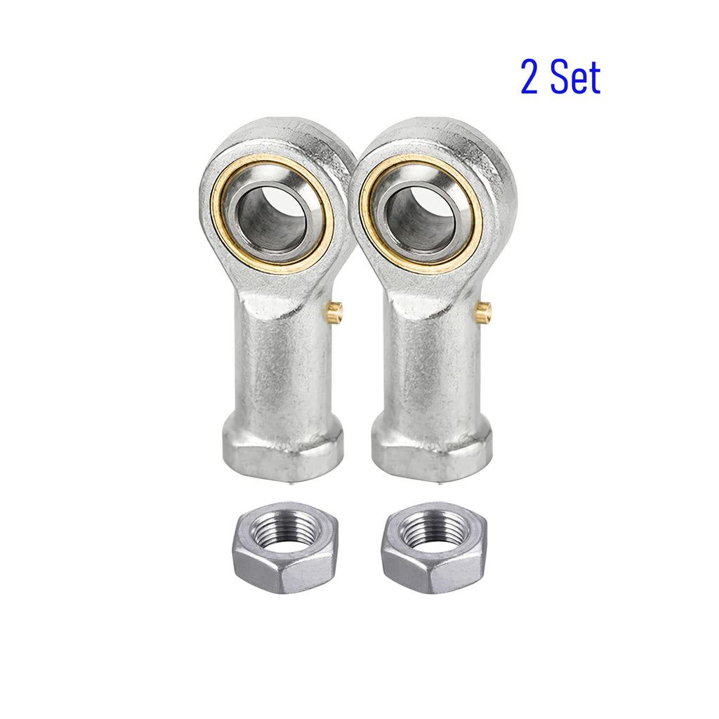 FOCMKEAS 2 PCS PHSB7L Spherical Rod End Bearings, 7/16" Bore, Left Hand