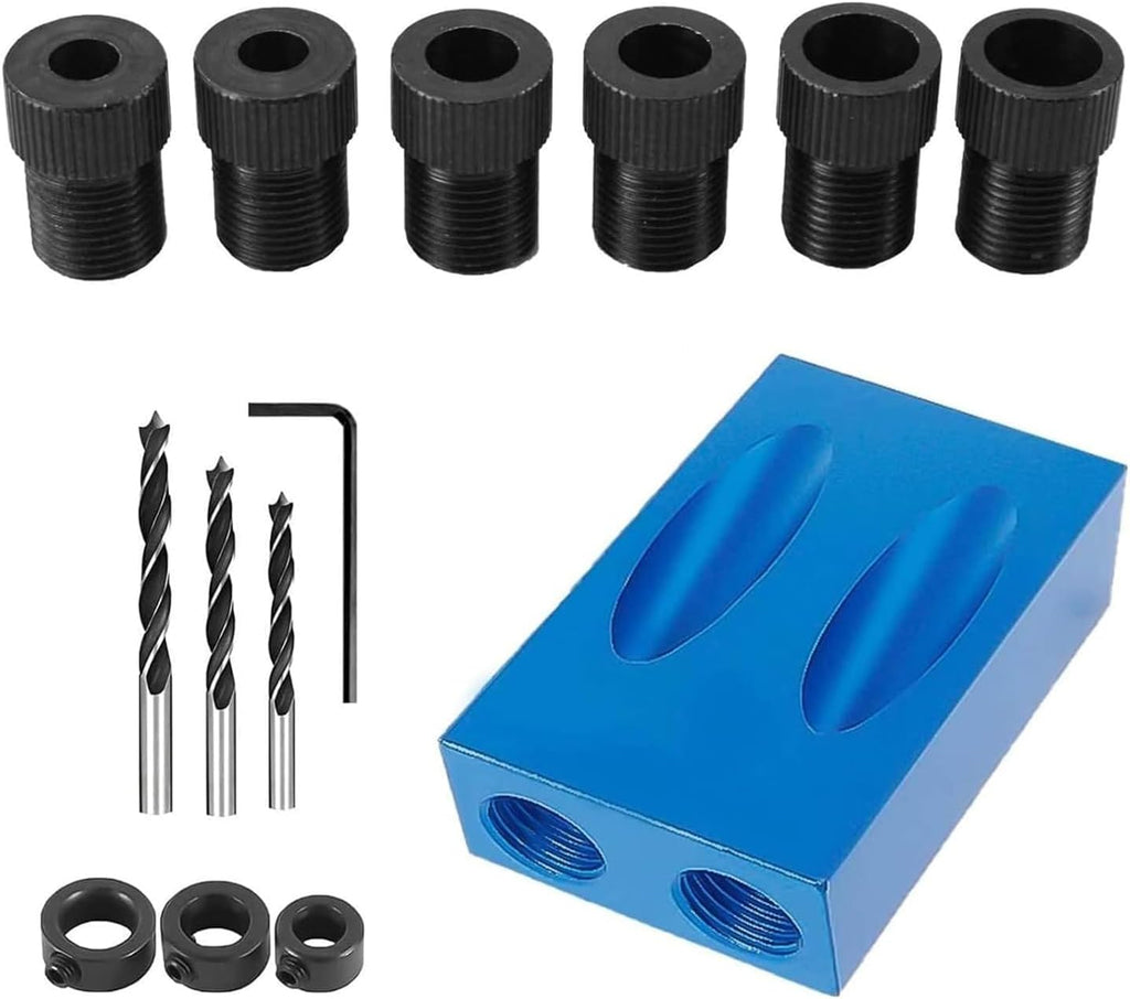 Pocket Hole Jig Dowel Drill Joinery Kit Carpenters Wood Woodwork Guides Joint Angle Tool Carpentry Locator Craft DIY