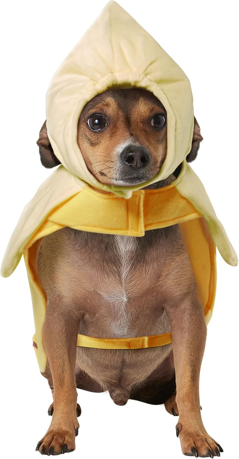 Banana Pet Costume for Dogs or Cats, XL