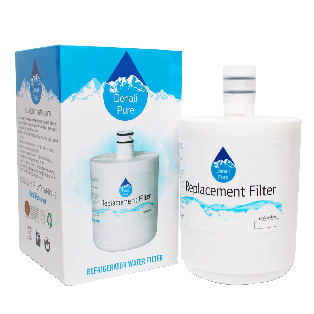 4-Pack Replacement for LG LFX25974SW Refrigerator Water Filter