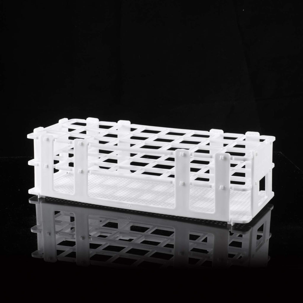 Plastic Lab Tube Rack Storage Stand Holder Detachable for 25mm ID, 24 Holes