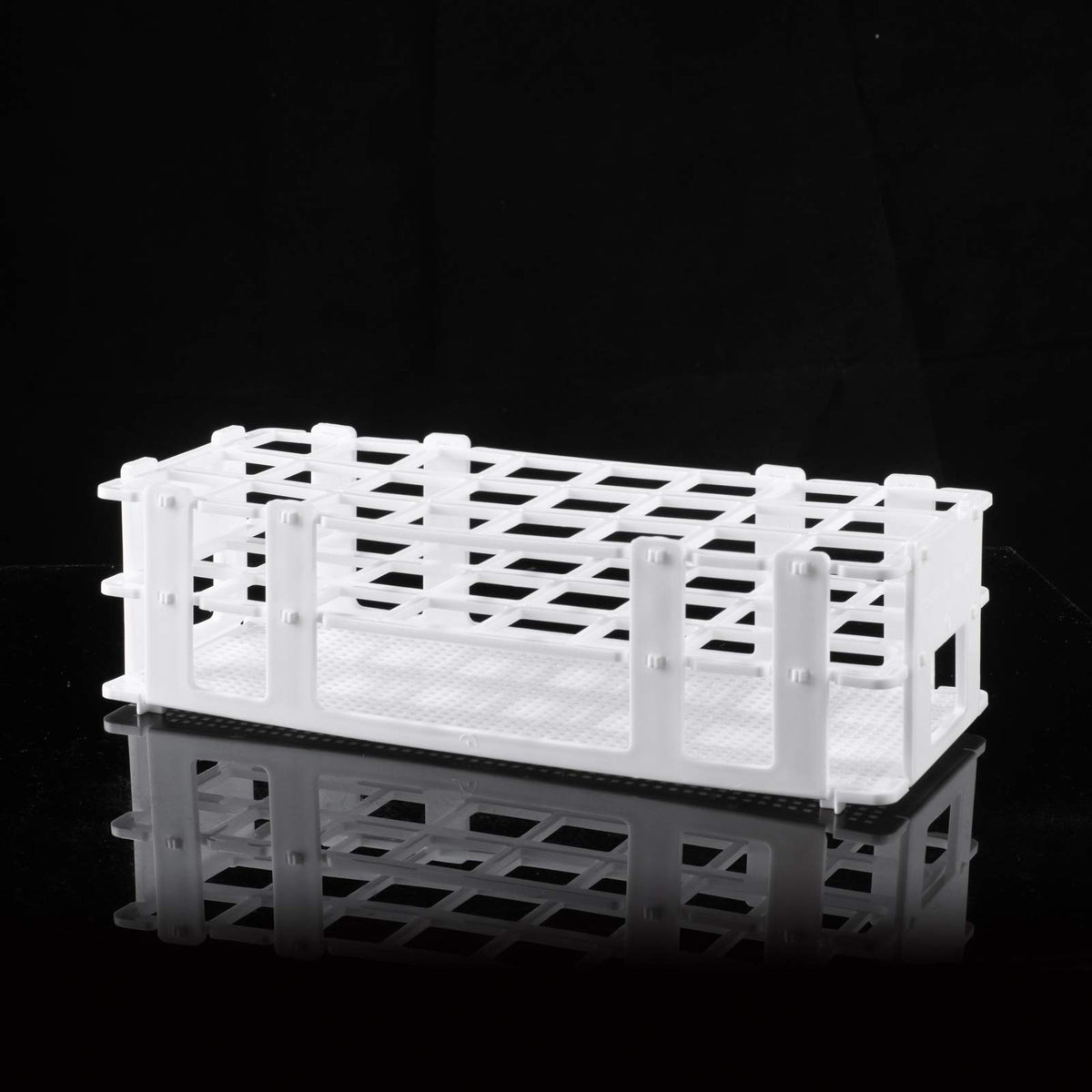 Plastic Lab Tube Rack Storage Stand Holder Detachable for 25mm ID, 24 Holes