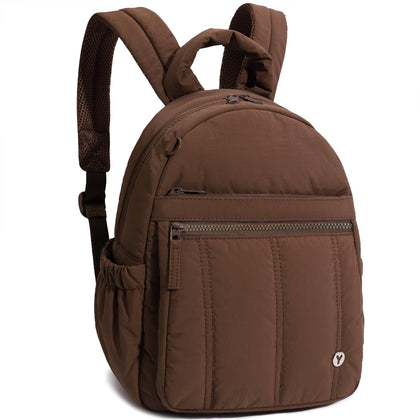 Mini Puffer Backpack Purse, Lightweight Quilted Water Resistant Small Daypack for Women Travel