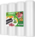 Vacuum Sealer Bags Rolls with 4 Pack 11"x50' for Food Storage