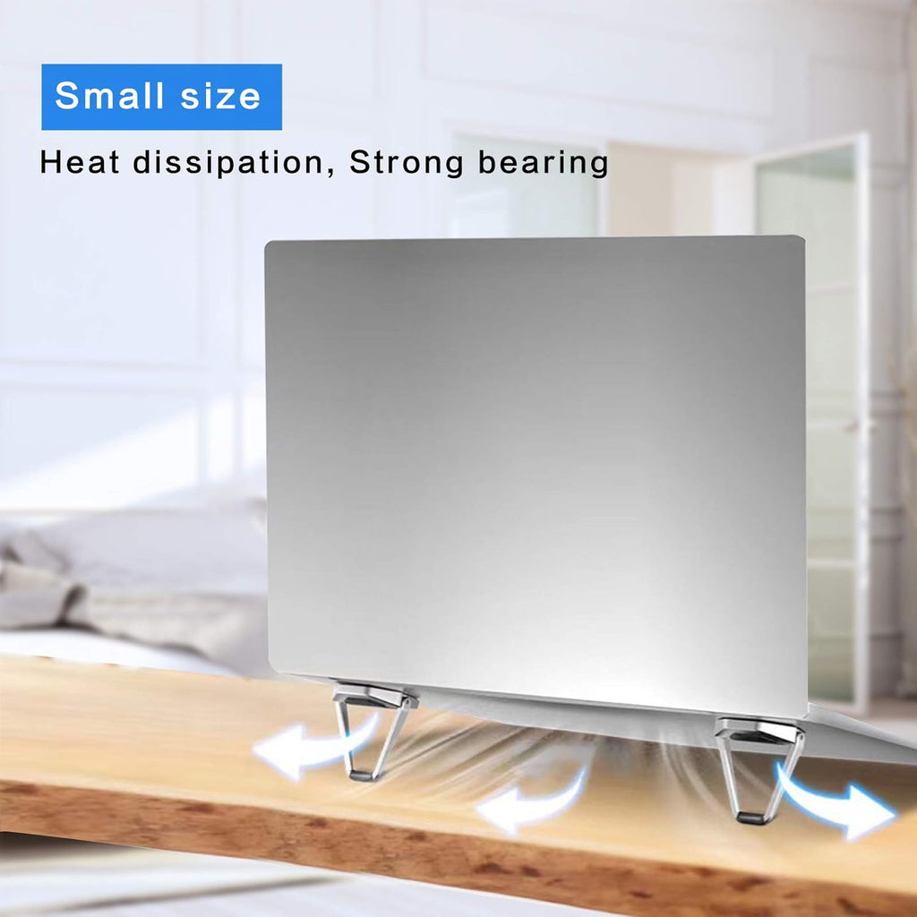 Laptop Stand Portable,Zinc Alloy Laptop Mini Stand,Laptop Riser Invisible,Ergonomic Laptop Stand Cooling Suitable for