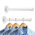 Wall Mounted Clothes Rack for Wardrobe, 2Pcs 12 Inch, White