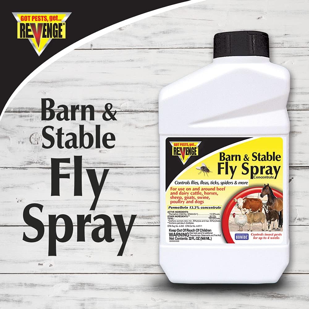 Revenge Barn & Stable Fly Spray, 32 oz Concentrate
