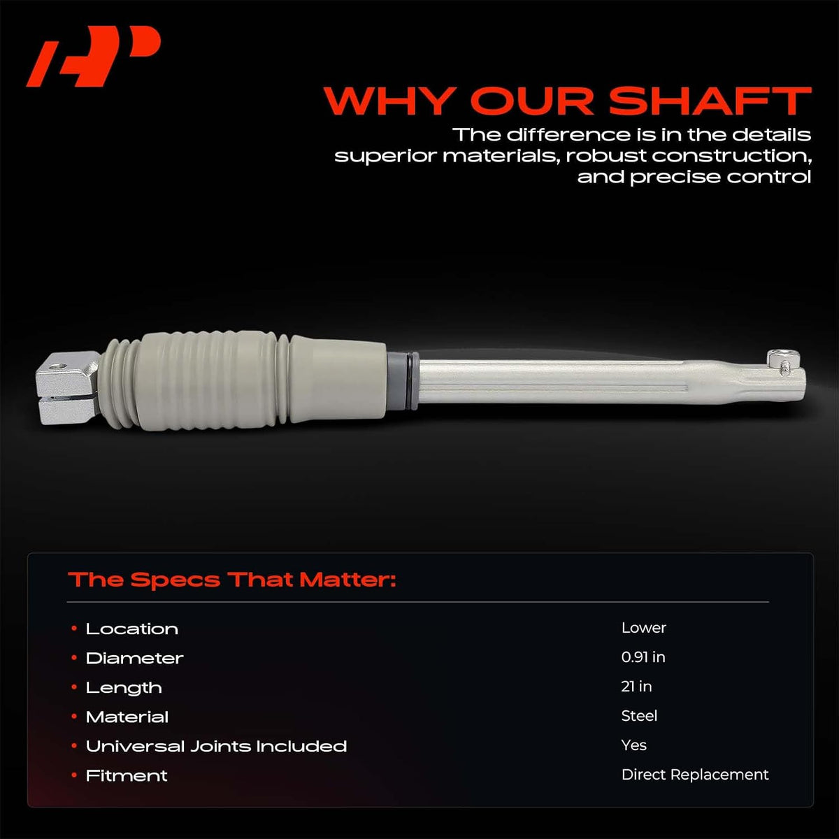 A-Premium Lower Steering Shaft Steering Column Shaft